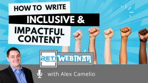 How to Write Inclusive Impactful Content RETI Event YouTube Thumbnail Image 2025